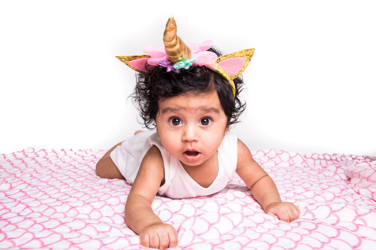 Organic Swaddle - Pink Mosaic