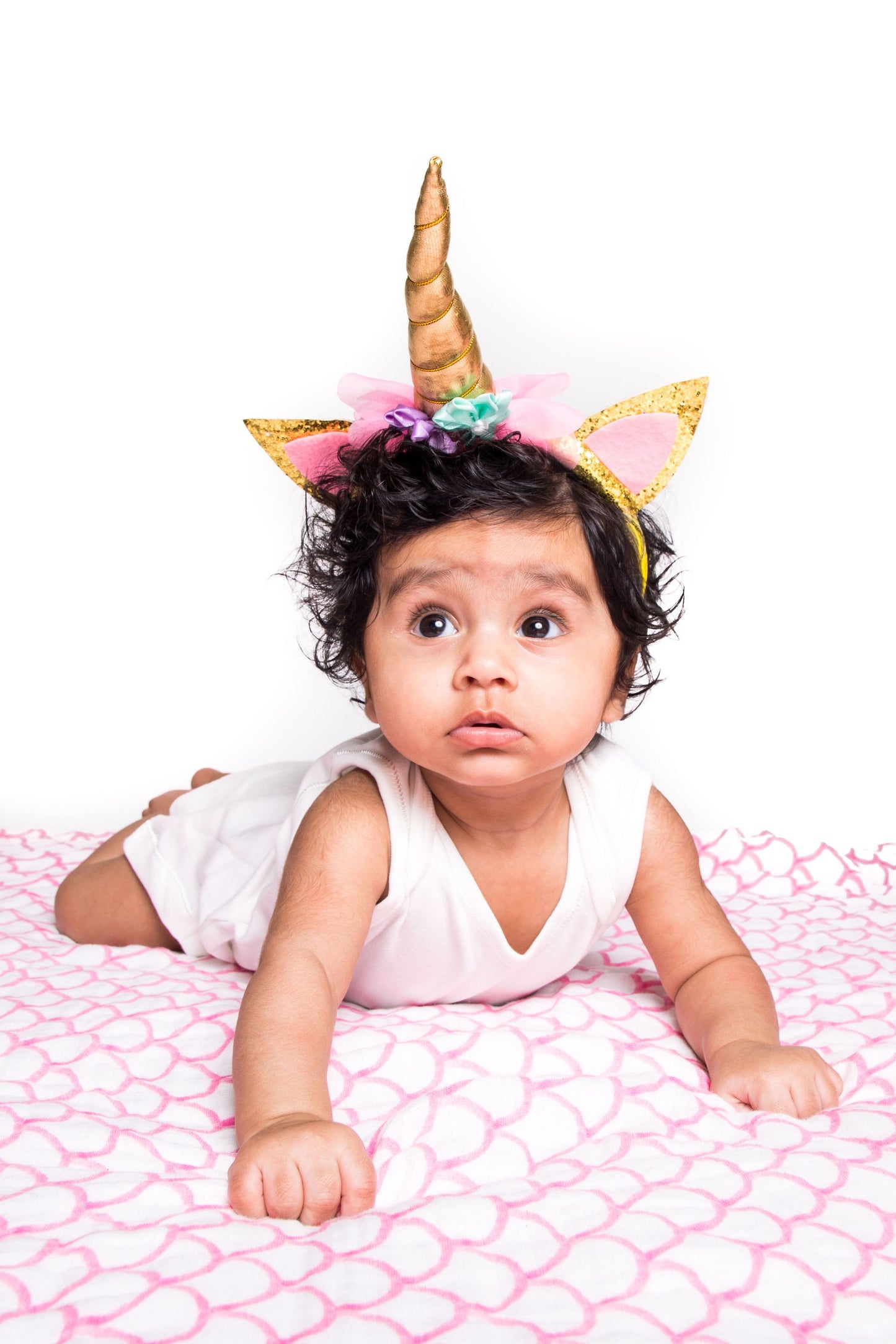 Organic Swaddle - Pink Mosaic