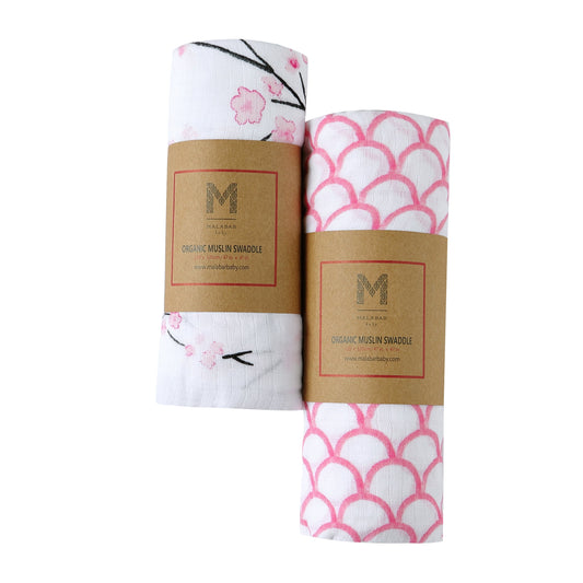 Organic Swaddle Set - Sakura